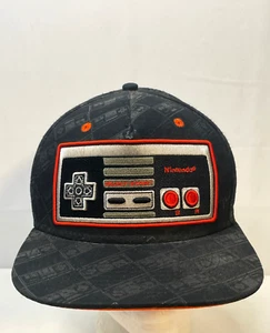 Nintendo Mütze Cap 7 1/2" Snap Back 2014 Logo Raised 3D Schwarz - Bild 1 von 11