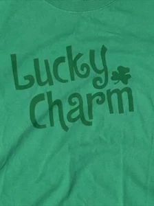 st patricks day shirt Short Sleeve lucky charm green shamrock Comfort Soft Men - Picture 1 of 5