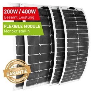 Solarpanel flexibel 400W 200W Solarmodul PV Solar Balkon Wohnmobil 100Watt - Bild 1 von 21