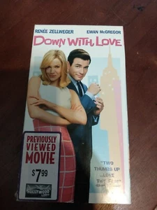 Down With Love VHS Used Movie VCR Video Tape Ewan McGregor - Picture 1 of 1