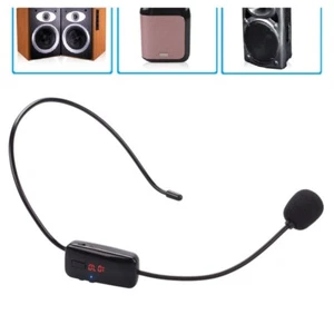 Black Color FM Wireless Microphone Headset with digital tube frequency display - Picture 1 of 12
