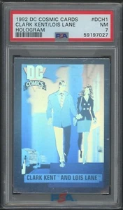1991 D.C Comic Superman Clark Kent and Lois Lane Hologram  #DCH1 -PSA 7 - Picture 1 of 2