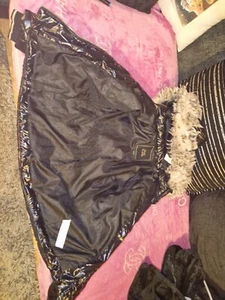 Girls River Island Wet Leather Look Coat - Picture 1 of 2