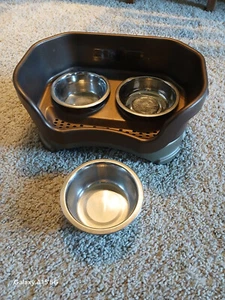 Neater Feeder Deluxe Small Mess Free, No Spill, Non-Tip, Elevated, x-tra ss bowl - Picture 1 of 21
