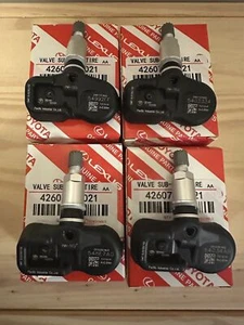 4Pcs Genuine OEM TPMS 42607-33021 PMV-107J For Toyota Lexus Tire Pressure Sensor - Picture 1 of 3