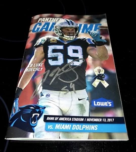 Luke Kuechly Autograph signed 2017 GameDay program Carolina Panthers NFL - Picture 1 of 1