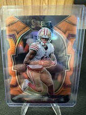 2022 Panini Select BRANDON AIYUK Orange PRIZM Die-Cut /199 49ers SP #4