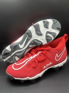 Nike Alpha Menace 3 Shark Football Cleats Red CV0582-616 Men's Size 9.5 NEW - Picture 1 of 5
