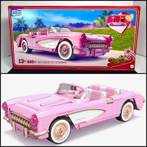 2023 MEGA Barbie The Movie - 1956 Pink Corvette Stingray Collector Building Set - Picture 1 of 15