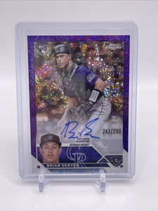 2023 Topps Chrome Brian Serven RC Auto Purple Speckle  /299