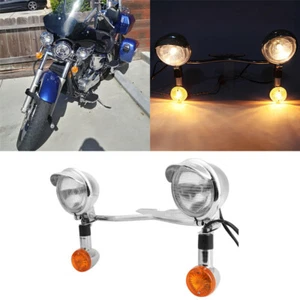 Passing Turn Signals Light Bar For Honda Shadow Spirit Aero Ace VT750 VT1100 - Picture 1 of 12