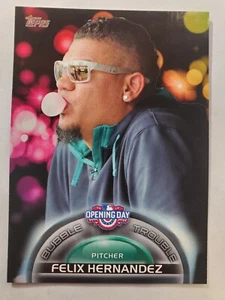 2016 Topps Opening Day Felix Hernandez Bubble Trouble BT-2 - Picture 1 of 2