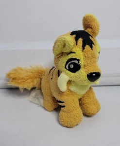 Peluche Neopets 4" Naranja Espeluznante Mascotas Peluche 2004 Colmillos de Tigre - Imagen 1 de 9