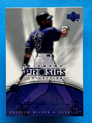 2004 Upper Deck Diamond Collection Pro Sigs Preston Wilson #72 - Image 1 of 2