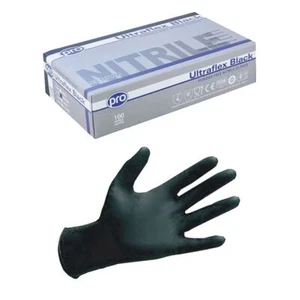 Agenda Nitrile Gloves (4 mil) Powder Free Black - Extra Large - Picture 1 of 1