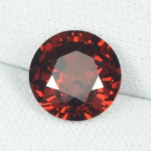 3.69 ct TOP LUSTROUS DEEP RED  NATURAL SPESSARTITE GARNET - Round  See Vdo  SPL - Picture 1 of 2