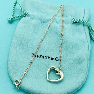 Tiffany & Co. Picasso Neu Zärtlichkeit Herz Anhänger Halskette Silber 925 mit Etui - Bild 1 von 9