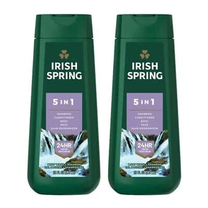 Irish Spring 5-In-1 Body Wash + Shampoo & Conditioner, 20 oz (Pack of 2) - Picture 1 of 4