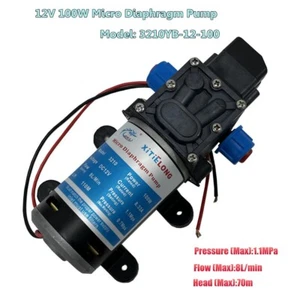 Micro Electric Diaphragm pump Self-Priming pump 3210YB 12V 100W 8L/Min 1.1MPa - Picture 1 of 12