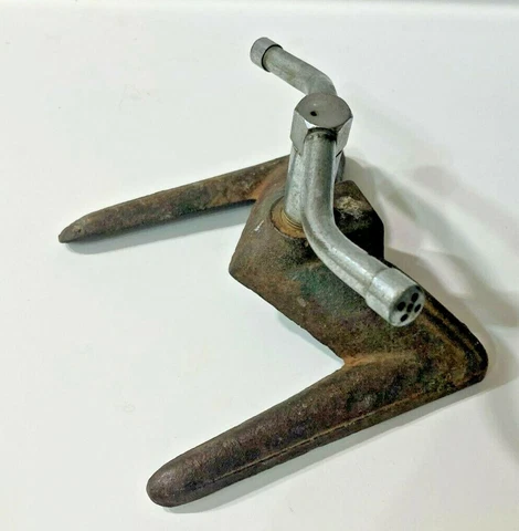 Vintage Lafayette Brass Co.  Cast Metal Spinning Lawn Sprinkler antique Cover