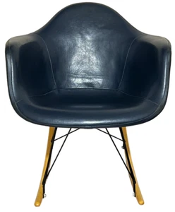 Rare EAMES HERMAN MILLER Fiberglass ARMSHELL ROCKING CHAIR Removeable COVER MCM - Picture 1 of 12