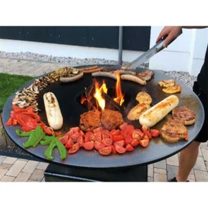 Feuerplatte/ Grillplatte 60cm/80cm aus 5mm / 100cm aus 6mm Stahl/Edelstahl - Bild 1 von 15
