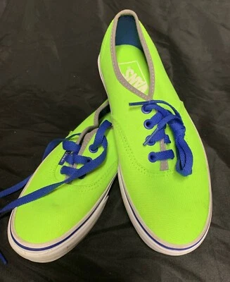 Vans Off The Wall Seahawks verde lima con lengüeta y cordones azules, GO Seahawks  Foto 1 de 4