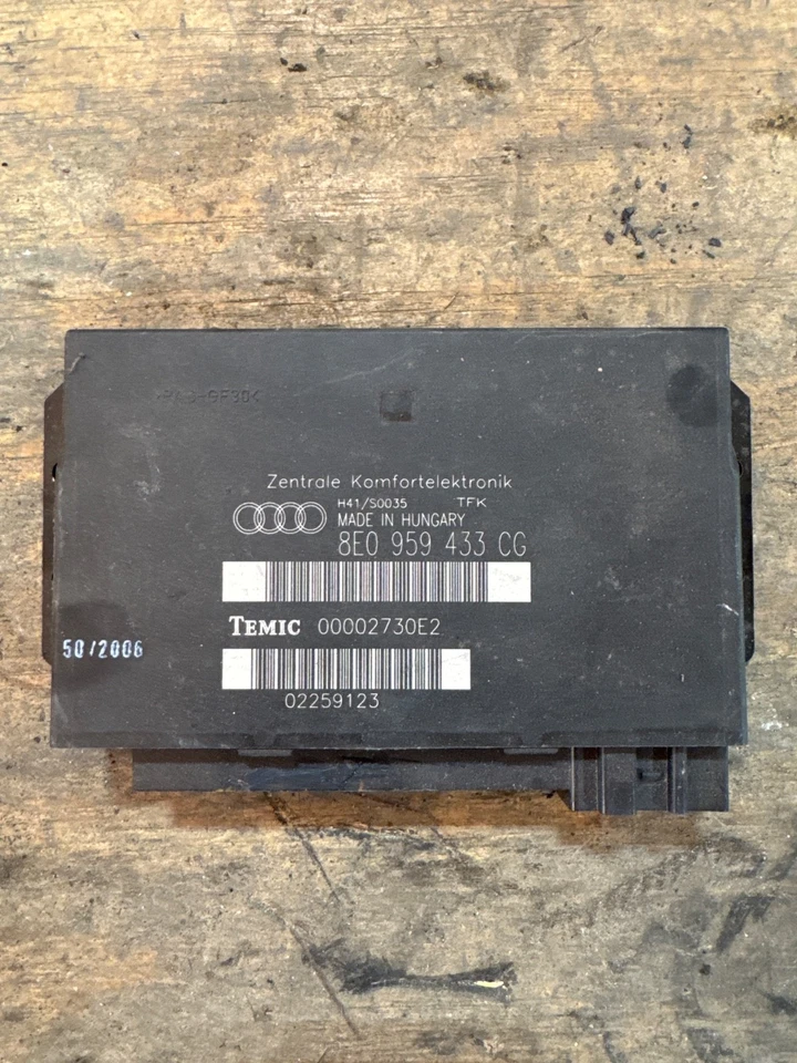 AUDI A4 2005-2008 CARROCERÍA MÓDULO DE CONTROL CONFORT BCM P/N: 8E0 959 433 CG OEM Foto 1 de 1