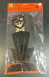 Beistle Hep Cat Centerpiece NOS Vintage Party Partners Old Time Halloween 2003 - Imagen 1 de 10