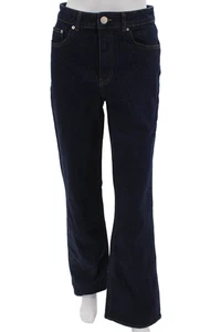 Aligne Women Dark Blue Mid Rise Bootcut Flared Jeans Size 27 - Picture 1 of 7