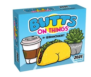 2025 Calendar Butts on Things Day-to-Day Boxed Andrews McMeel AM92333 - Picture 1 of 2