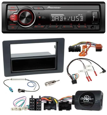 Pioneer MP3 1DIN DAB USB Lenkrad Autoradio für Saab 9-5 YS3E Facelift 2005-2011 - Bild 1 von 4