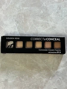 Golden Rose Correct & Conceal Cream Palette With Setting Powder SPF 20 01 Lt/Med - Picture 1 of 6