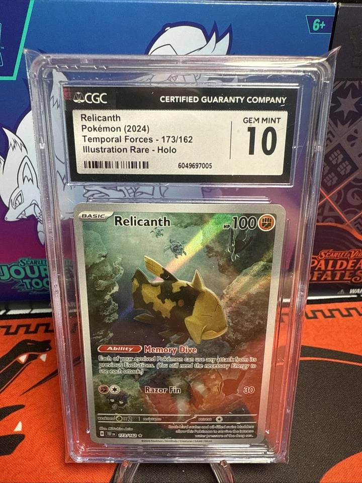 Relicanth 173/162 Sv05: Temporal Forces Holo CGC 10 - Image 1 of 2