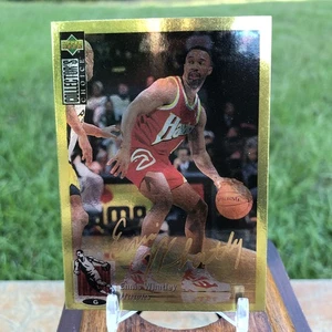 1994-95 Upper Deck Collector's Choice Gold Signature Ennis Whatley #39 Hawks - Bild 1 von 2