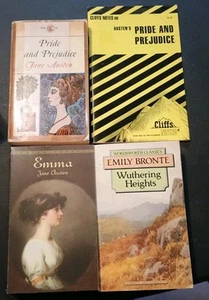 📚 Stolz und Vorurteil von Jane Austen & Cliffs Notes ~ Bonus Emma & Wuthering Hts - Bild 1 von 14