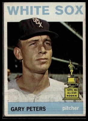 1964 Topps #130 Gary Peters All Star Rookie Foto 1 de 2
