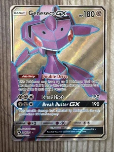 Genesect GX - 204/214 - Pokemon Lost Thunder Sun & Moon Full Art Rare Card NM - Picture 1 of 2