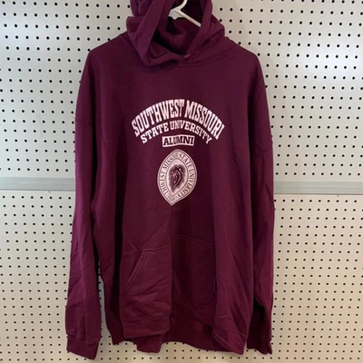 Southwest Missouri State University Alumni Maroon Hoodie Sweatshirt, Size 4XL - Image 1 of 4
