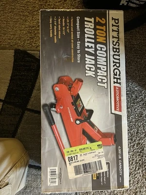 Trolly Jack compacto Red Pittsburgh de 2 toneladas Foto 1 de 4