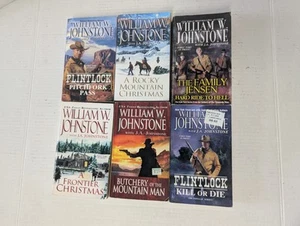 William W. Johnstone Western Paperback Book Lot of 6 In Good Condition Free Ship - Picture 1 of 6