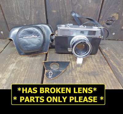 Minolta Hi-Matic 7s Rangefinder Film Camera 35mm f1.8 LENS ISSUE NOT TESTED PART - Image 1 of 4