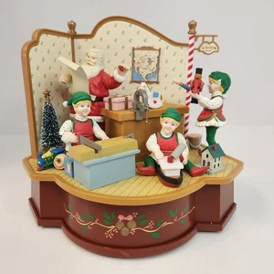 Muérdago Mágico Animado Taller de Papá Noel Musical Hecho con Piezas Móviles LEER - Imagen 1 de 21