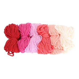 6PCS Embroidery Thread 2mm 4 Strands 10m Length Colorful Cross Stitch Embroid AU - Picture 1 of 12