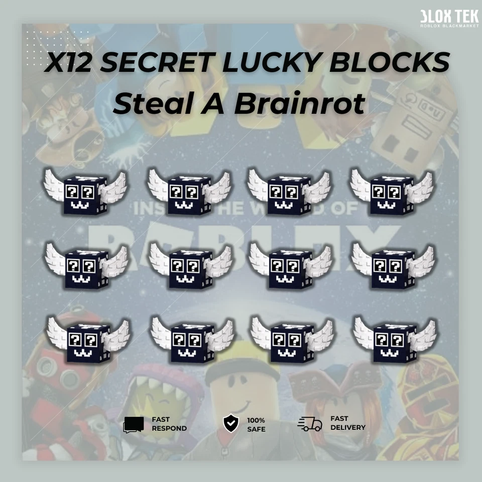 x12 Secret Lucky Block's  | All Secrets | Brainrot |  24/7 DELIVERY SAB - Image 1 of 1