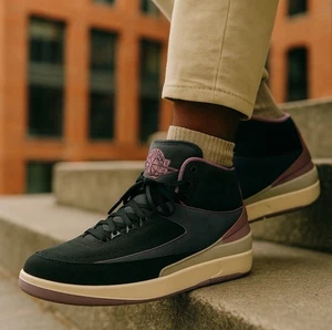 Nike Air Jordan 2 Retro Off Noir Guava Hielo/Gris Frío/Cielo J Malva Hombres Talla 11 Nuevo - Imagen 1 de 13