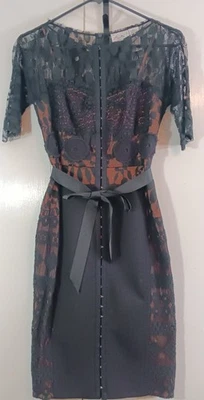 Anthropologie Beguile by Byron Lars Carissima Sheath Dress Petite 0 Goth Black  - Image 1 of 4