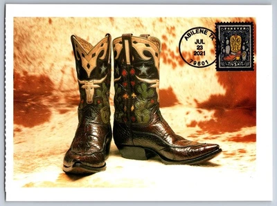 #5617 Western Wear Cowboy Boots FDC Maxi Card - Image 1 of 2