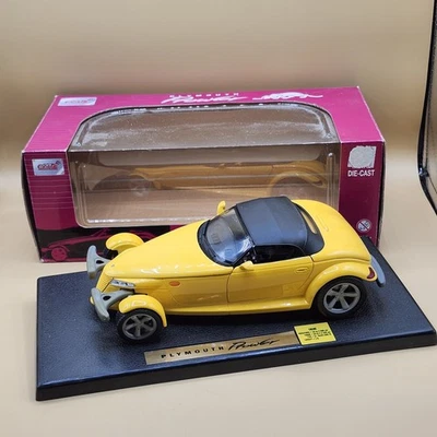 Anson Collectibles Plymouth Prowler Die Cast Model, Yellow, 1:18 Scale, #30331 - Image 1 of 4