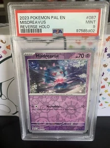 Misdreavus 087/193 Sv02: Paldea Evolved Reverse Holo PSA 9 - Picture 1 of 2